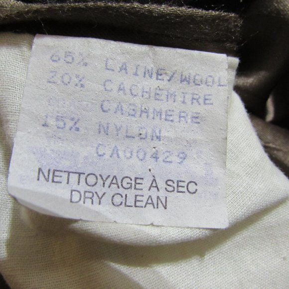 Cashmere Blend Men's Vintage Coat, Tessuto Italian - Picture 12 of 14